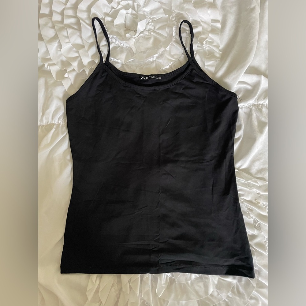 Zara Black Tank Top - Size L